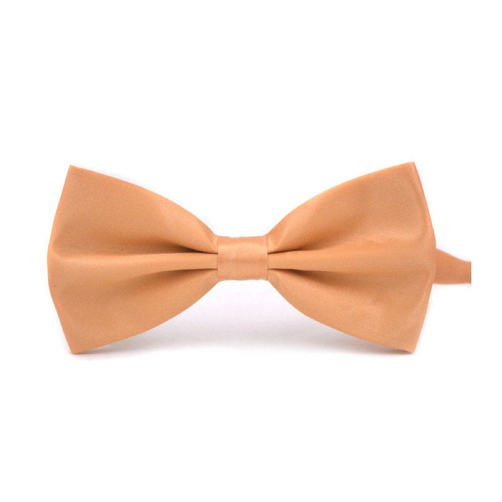 Boolavard Classic Wedding Bowtie Necktie Bow Tie Novelty Tuxedo Fashion Adjustable (Champagne).