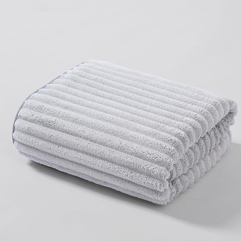 Premium Coral Velvet Bath Towel - 28 x 56 Ultra-Fine Fiber Towel for Bathroom, Fitness
