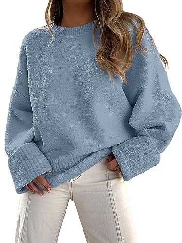 Cozy Large Fuzzy Oversized Pullover Sweater for Fall 2024 Fashion.