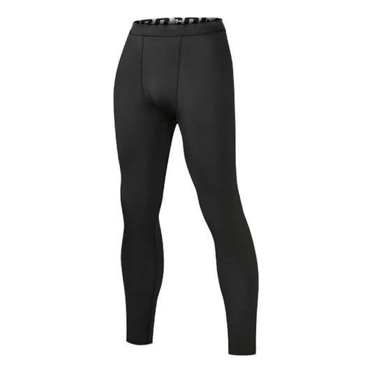 Black Men's Compression Running Tights