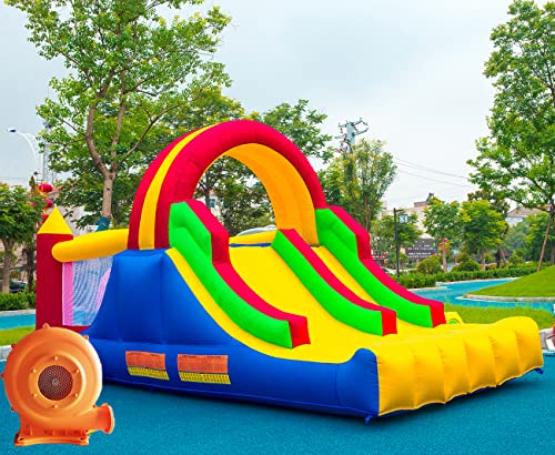 Inflatable Bounce House with Slides and Climbing Wall