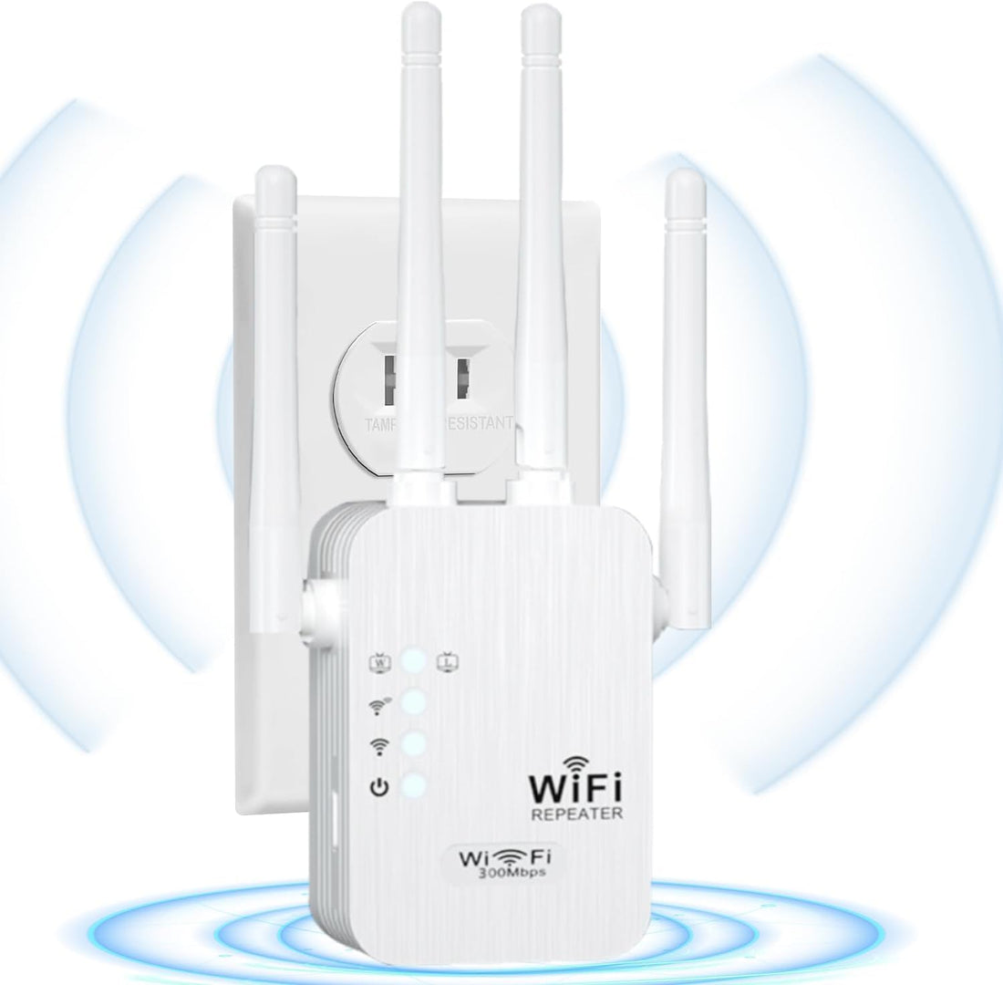 2024 WiFi Extender Signal Booster, Internet Wireless Repeater for Home Coverage up to 9277Sq.