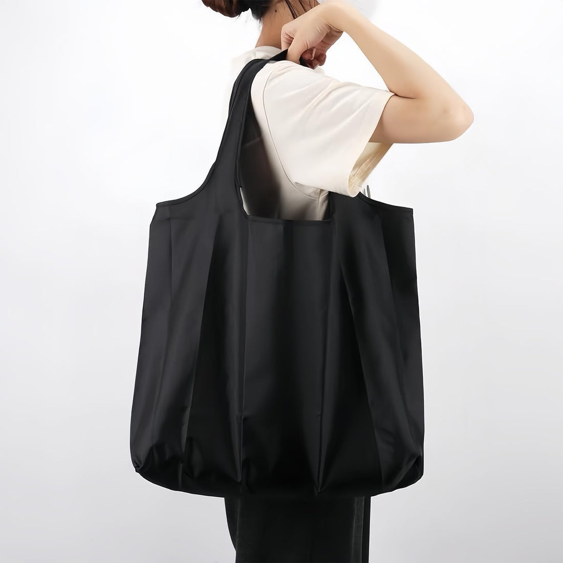 Large Waterproof Reusable Foldable Shopping Tote Bag