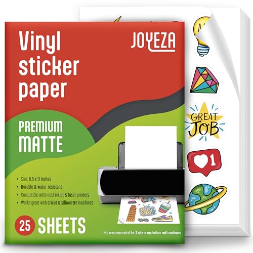 Elevate Your Designs with JOYEZA Premium Sticker Paper for Instant Results.