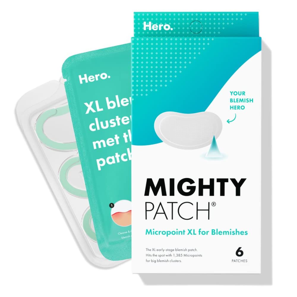 Hero Cosmetics Mighty Patch Micropoint™ XL for Blemishes - Hydrocolloid Acne Spot Treatment Patch ...