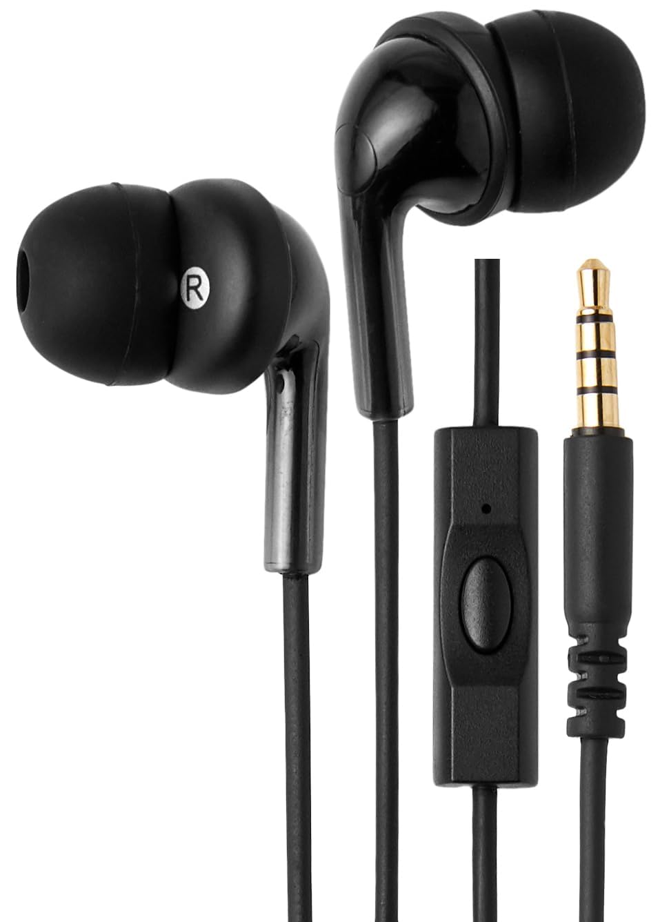 Amazon Basics In Ear Wired Headphones, Earbuds with Microphone No Wireless Technology, 51.18 x 0.7...