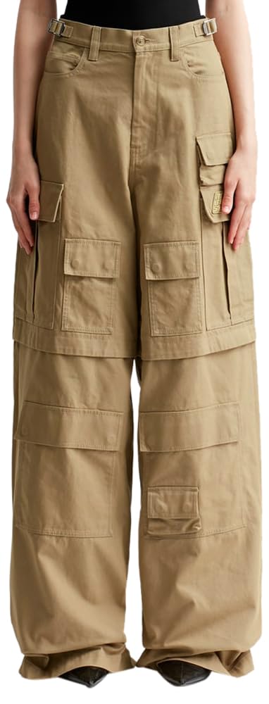 Tactical Chic: Ambush Women's Cargo Wide Leg Pants for Outdoor Adventure