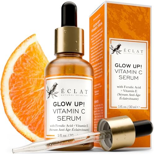 Vitamin C Face Serum - Dark Spot Remover Facial Serum, Vit C Serum with Hyaluronic Acid, Ferulic Acid, ⁘ Vit E - Anti ...