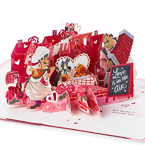 Heartfelt Disney Anniversary Card with Classic Song Inspired Decorations Embellishments.