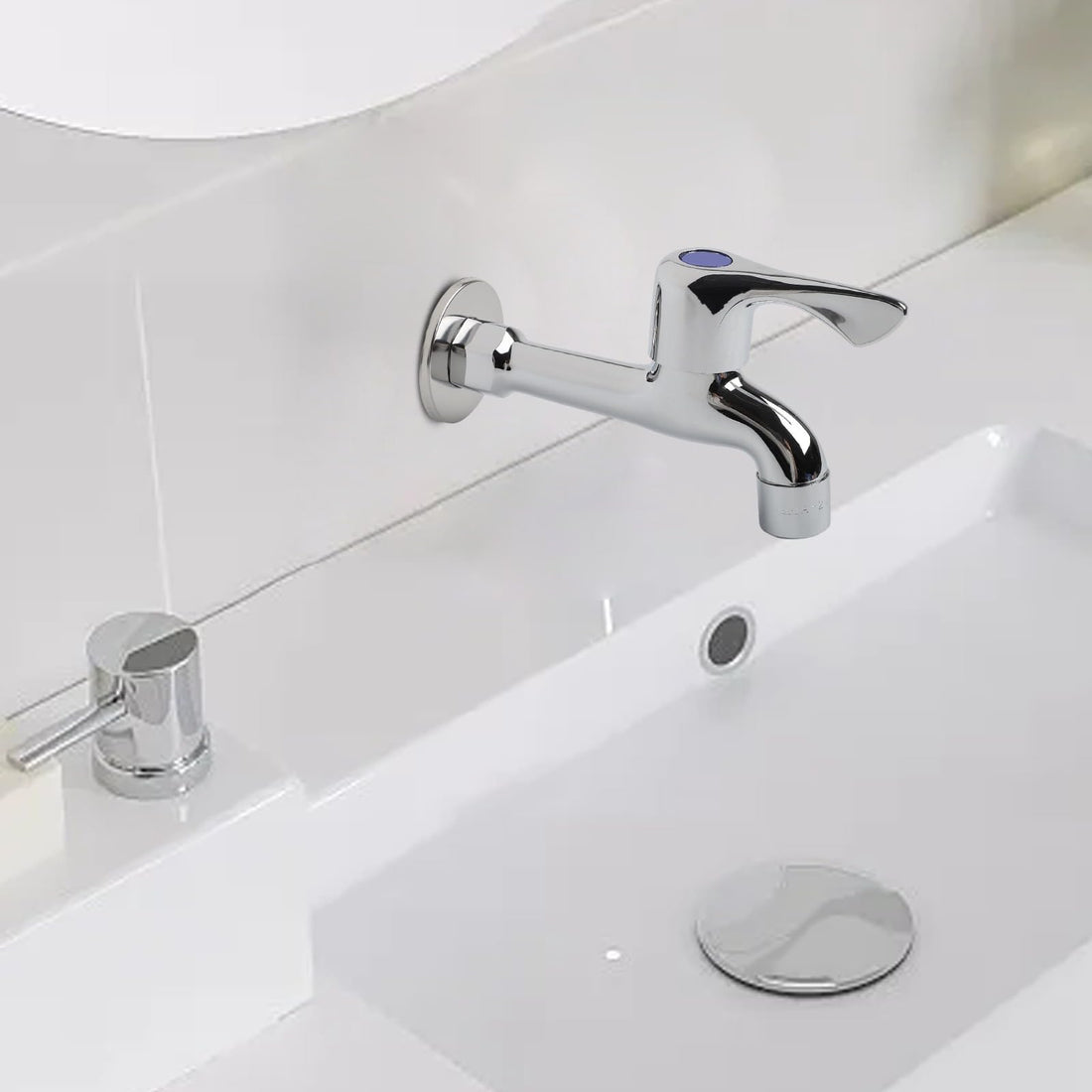 Extended Copper Washing Machine Faucet with Quick Opening