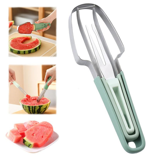 Suuker Watermelon Cutter Slicer, 3-in-1 Watermelon Cutter Slicer Tool, Stainless Steel Watermelon Popsicle Cutter ...