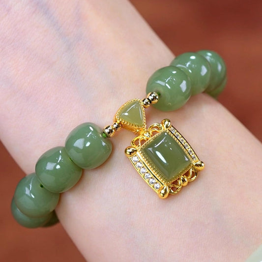 Retro Agate Beaded Bracelet for Men and Women