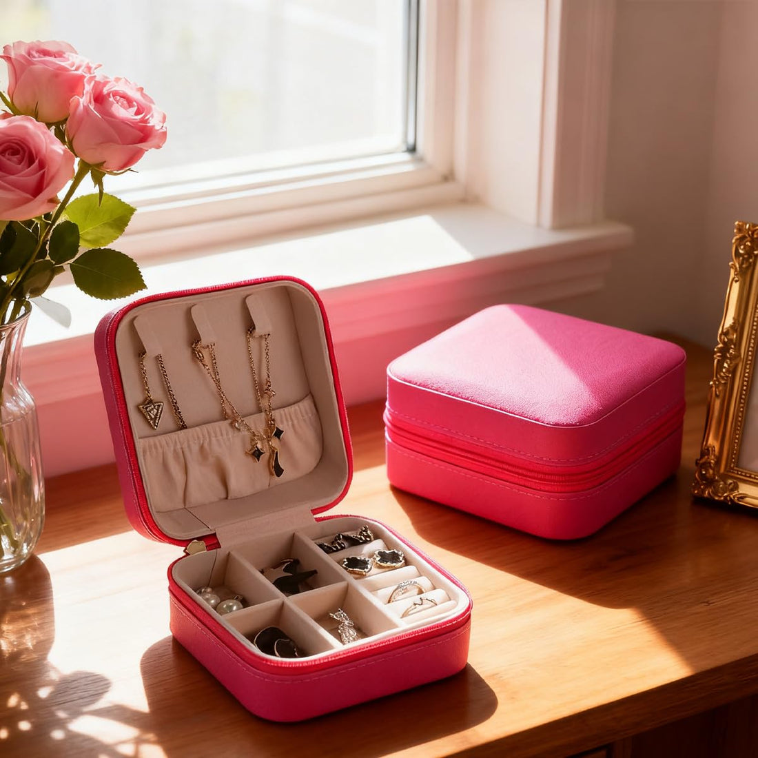 Travel Jewelry Case Set for Women and Girls