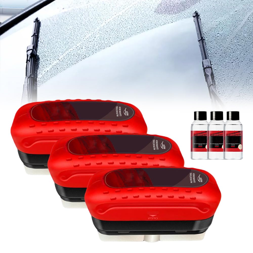 Multi-Purpose Windshield Cleaning Kit with Extra Glass Coating and Cleaner