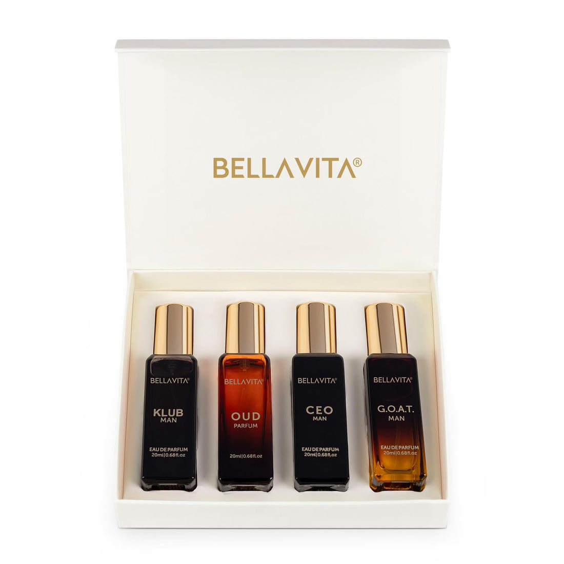 Luxury Perfume Gift Set for Men: Bergamot, Cedarwood, Oakmoss and Vetiver.