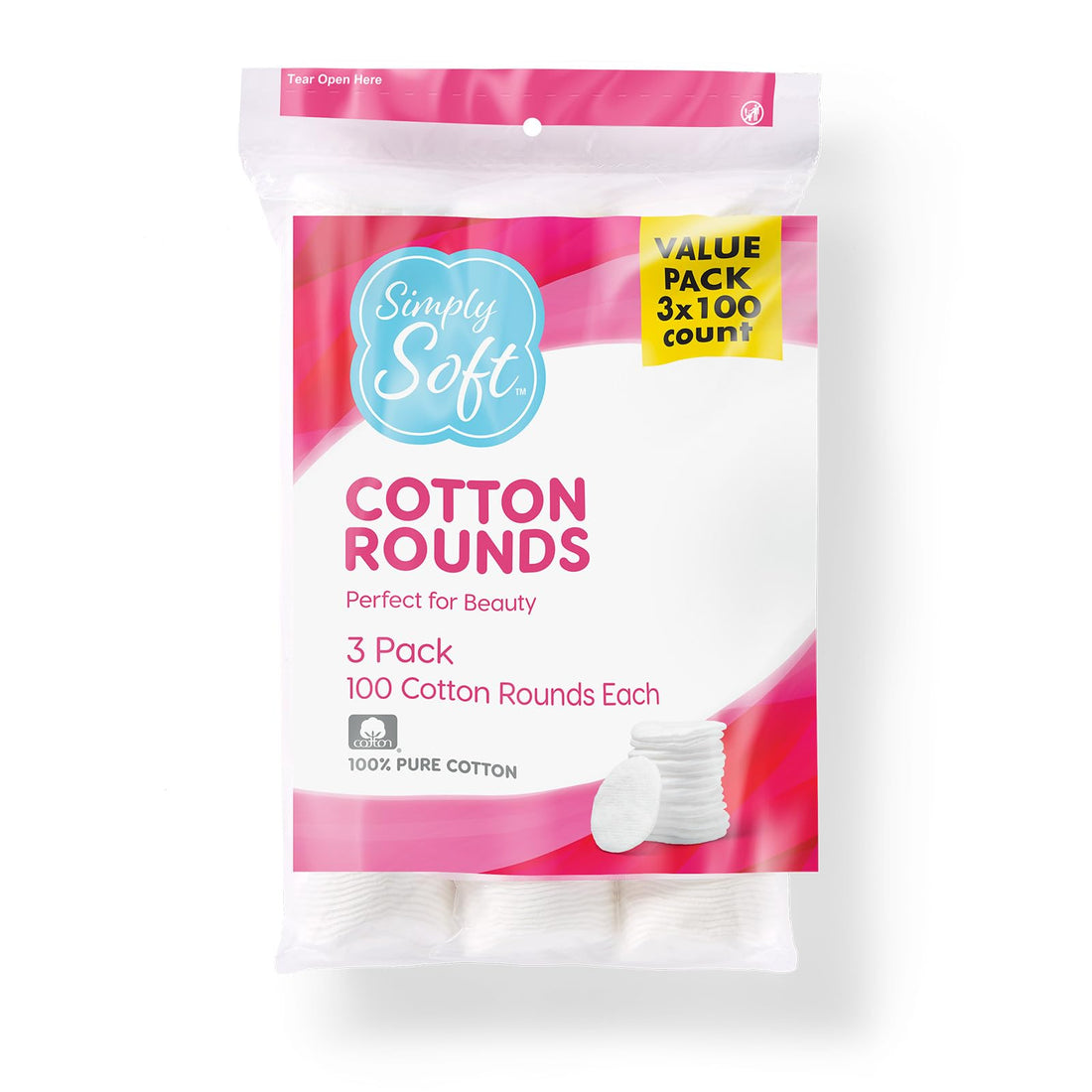 Medline's gently textured cotton rounds meet gentle skin needs.