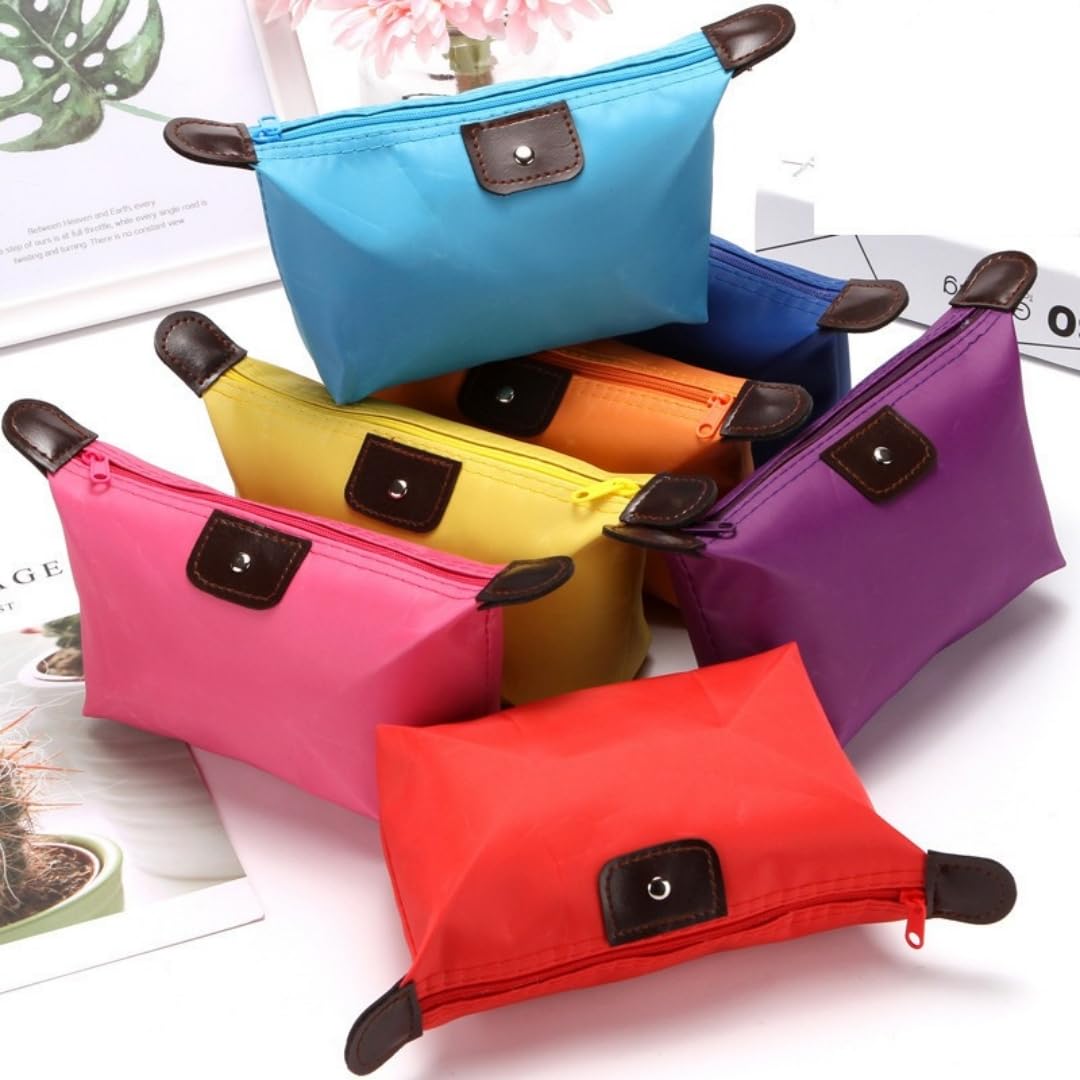 Portable Pink Makeup Storage Bag