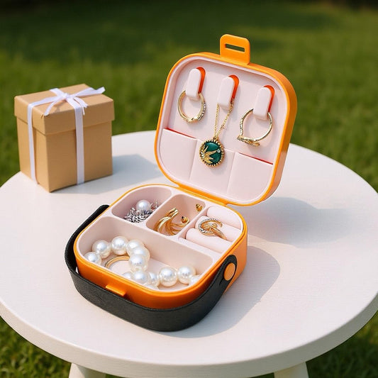This Tiny Orange Jewelry Box Solves All Travel Chaos