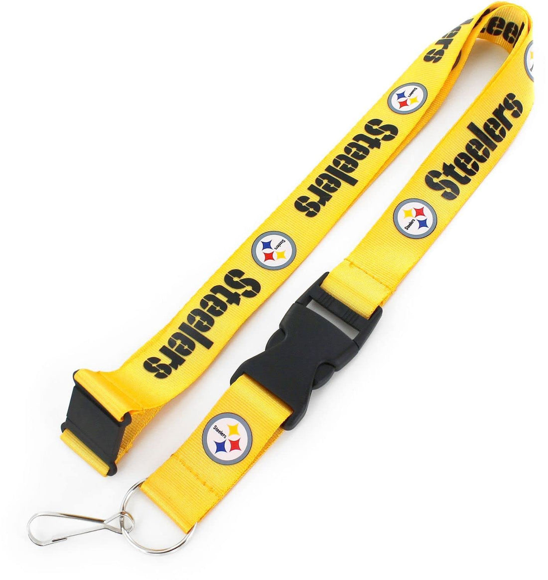 Aminco NFL Pittsburgh Steelers Team Lanyard, Gold.