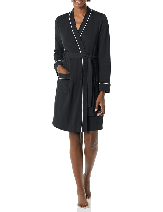 Amazon Essentials Women's Lightweight Waffle Mid-Length Robe (Available in Plus Size).