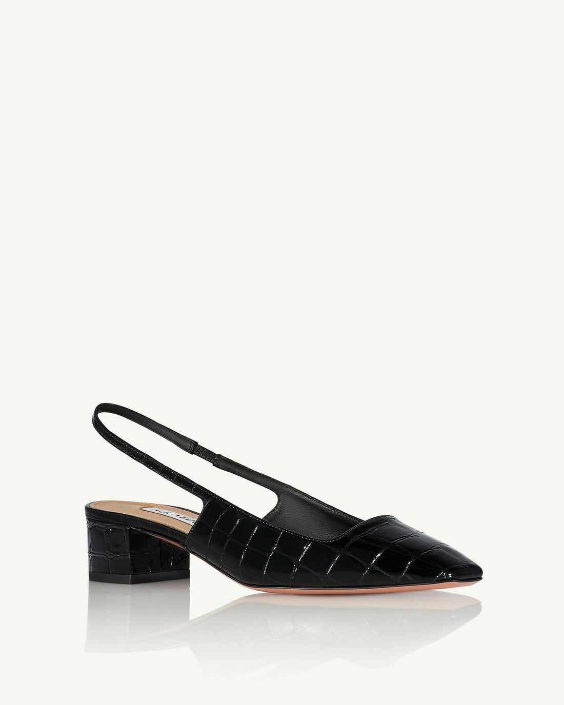 Elegant Slip-On Sandal with Adjustable Strap by Aquazzura Ginza.