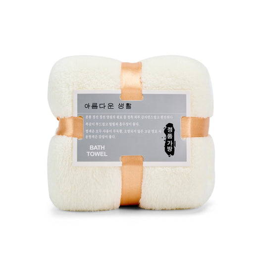 Quick Dry White Velvet Hand Towels for Bathroom