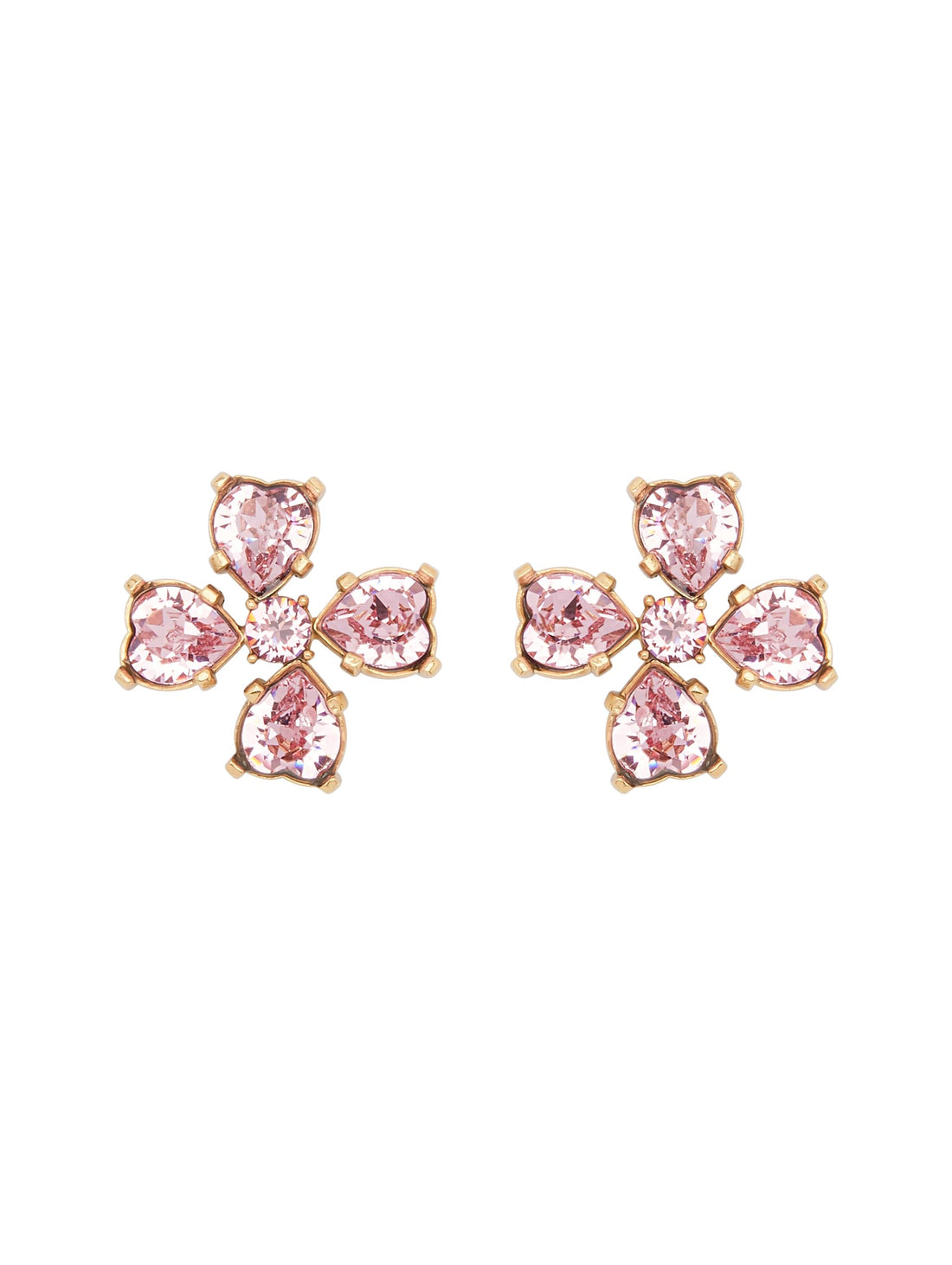 Oscar de la Renta, Small Clover Earrings.