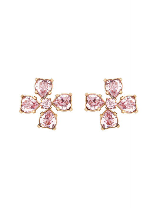 Oscar de la Renta, Small Clover Earrings.