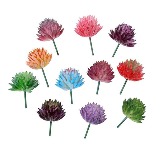 Artificial Succulent Plants for Mini Garden Decor