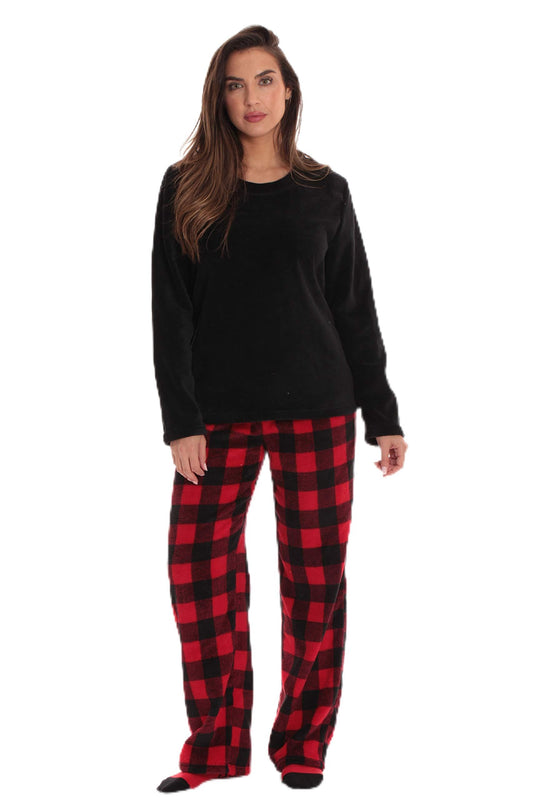 Ultra-soft Women's Pajama Set with Matching Socks for Ultimate Comfort.