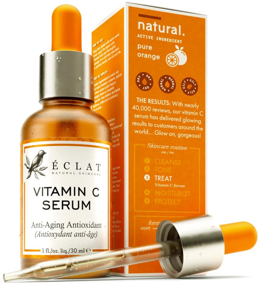 Vitamin C Serum for Dark Spots, Anti-Aging, and Hydrating Facial Treatment