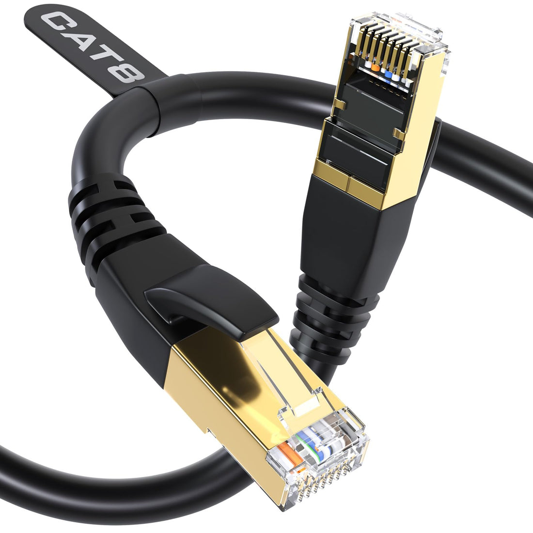 High-Speed Ethernet Cable for Outdoor → Indoor Use with Gold Plated RJ45.