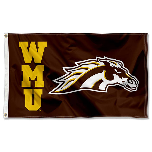 Western Michigan Broncos WMU Logo Large Grommet Banner Flag.