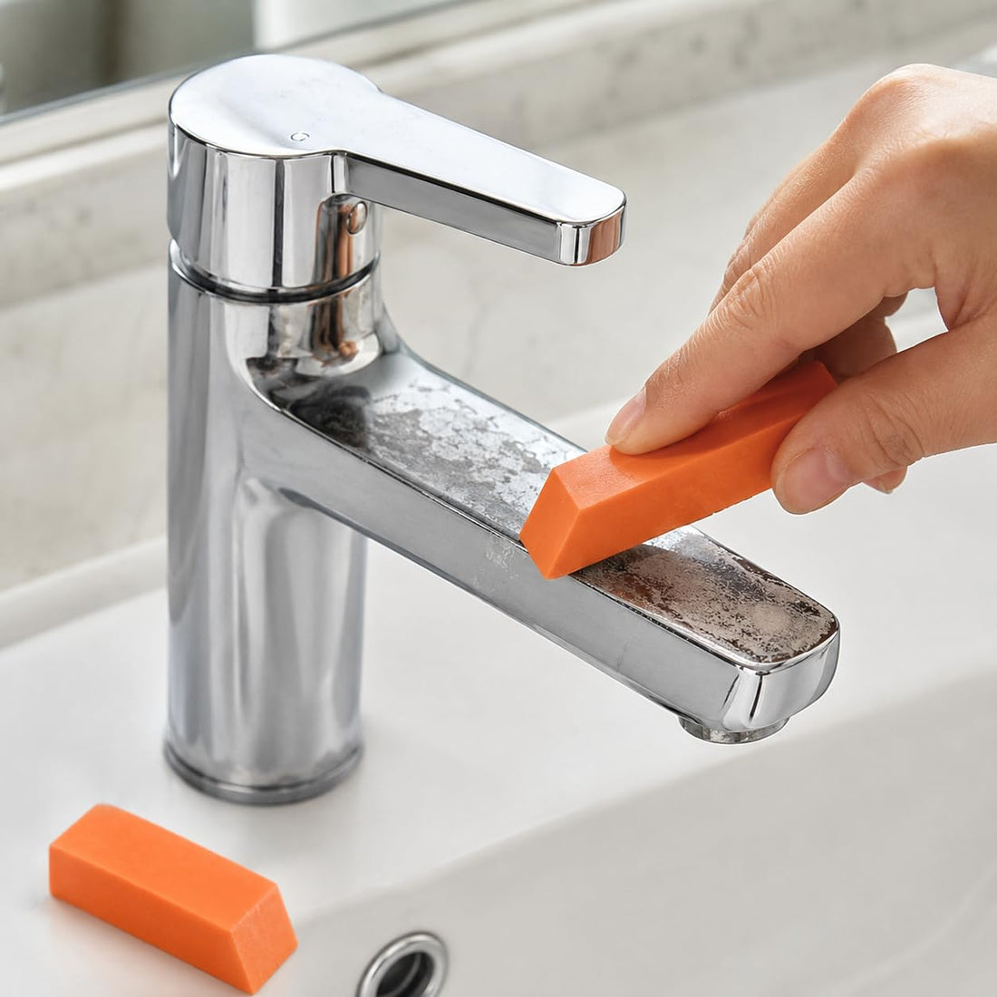 This Rust Eraser Removed 10 Years of Sink Stains in Seconds