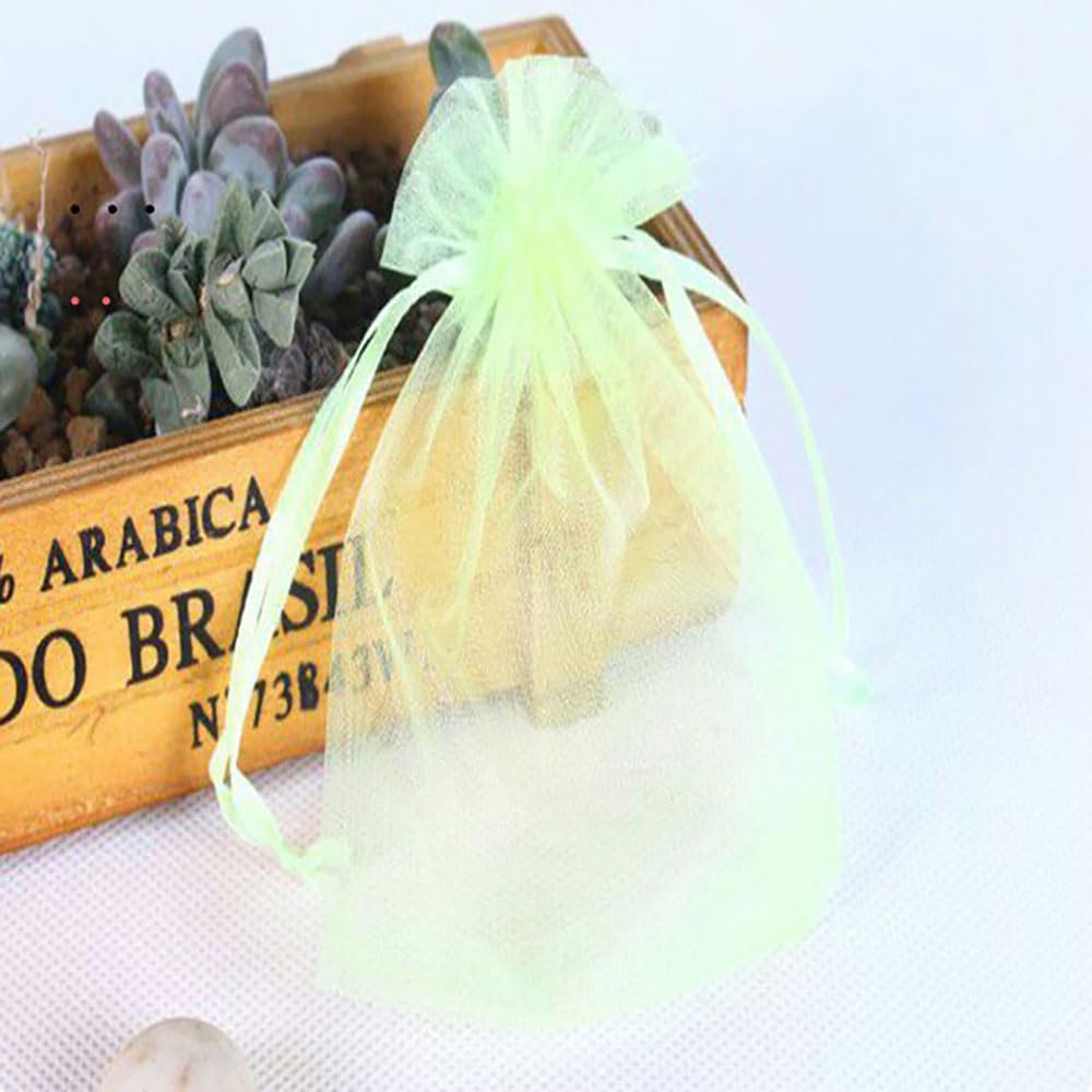 Organza Drawstring Gift Bags and Mesh Jewelry Pouches Set