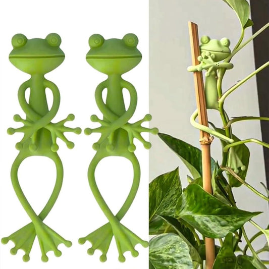 Adorable Green Frog Plant Stand Holder for Succulents and Potted Plants