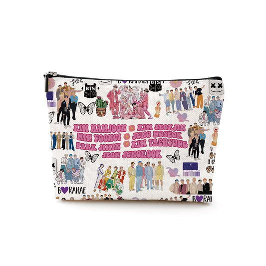 K-Pop Inspired Cosmetic Bag for the Ultimate ARMY Fan