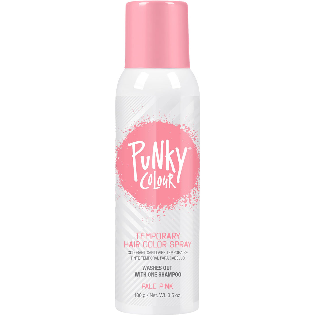 Punky Pastel Temporary Hair Color Spray, Pale Pink, 3.5 oz, 1-Pack.