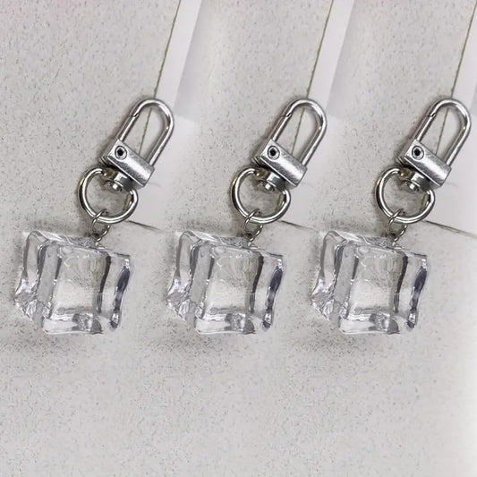 Acrylic Ice Cube Keychain Charms