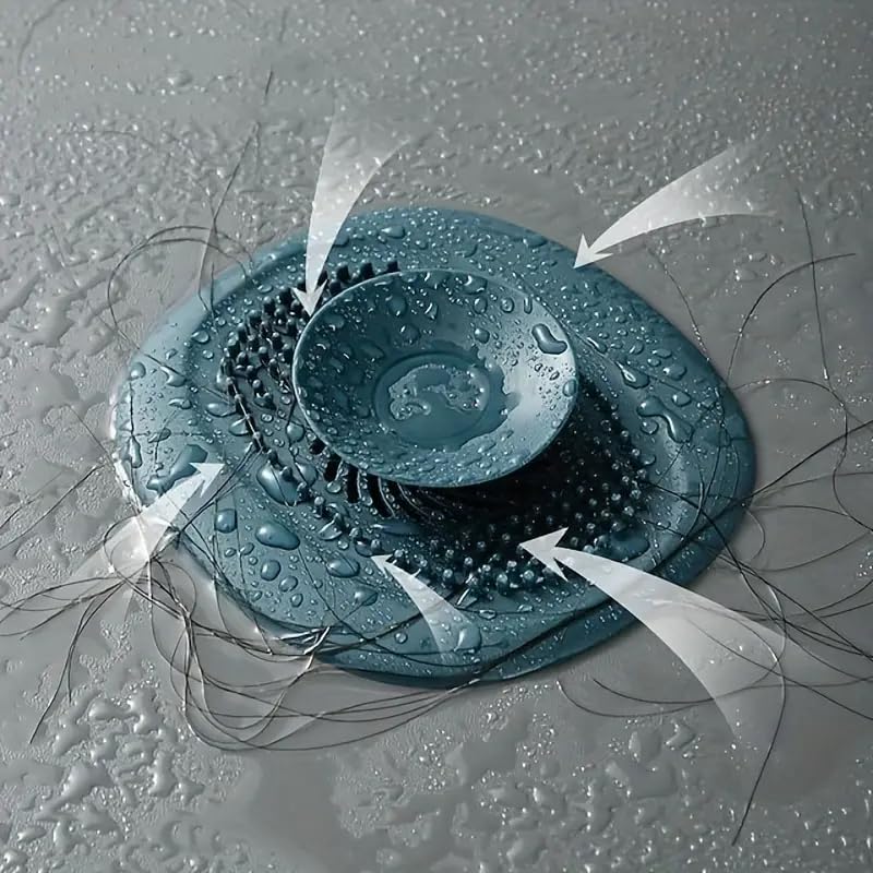 Bathroom Drain Hair Catcher and Sink Strainer Filter Accessory Set