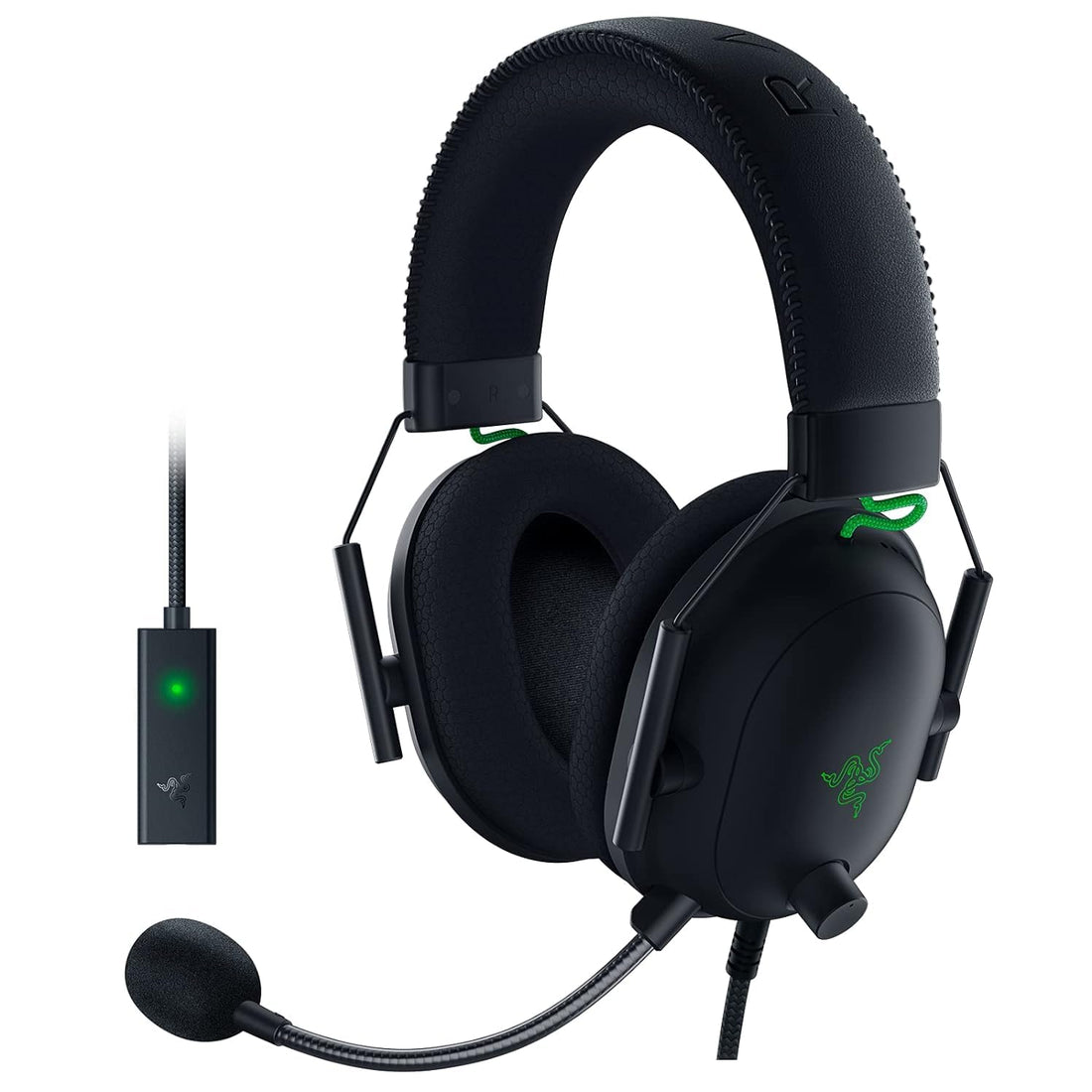 Razer BlackShark V2 Gaming Headset: THX 7.1 Spatial Surround Sound - 50mm Drivers - Detachable Mic