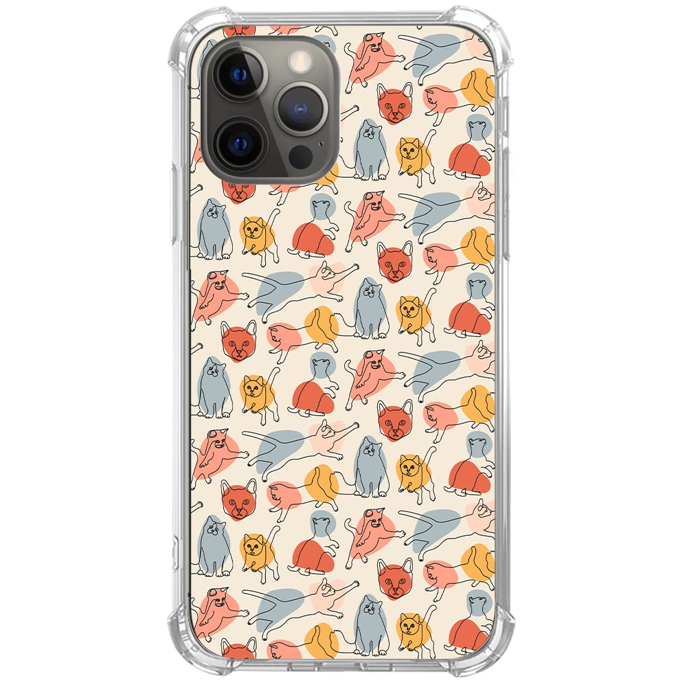Cute Cartoon Cat iPhone 14 Pro Max Case