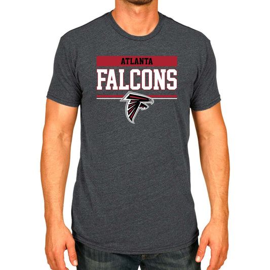 Team Fan Apparel NFL Adult Team Block Tagless T-Shirt - Cotton Blend - Charcoal - Perfect for Game...