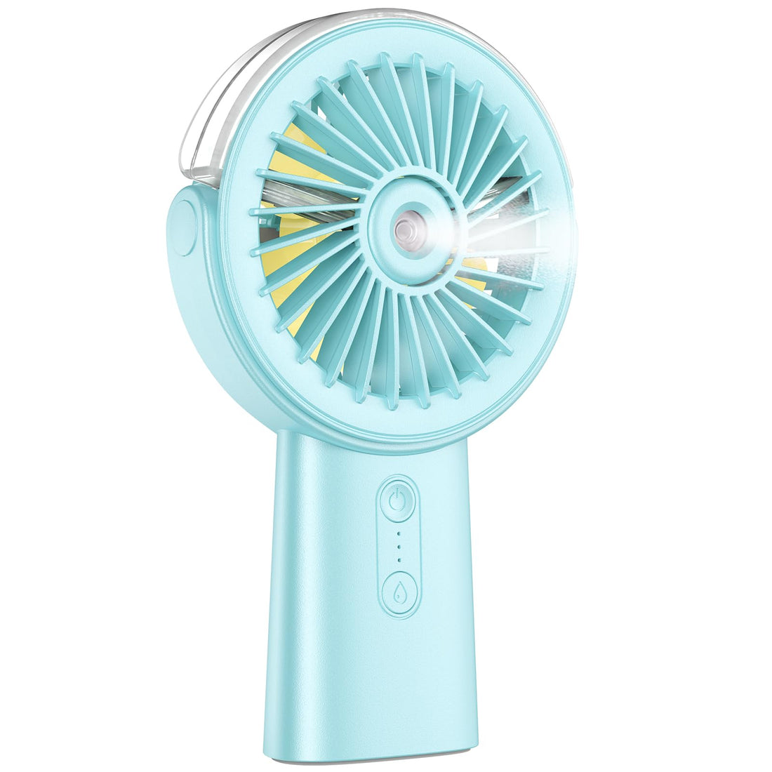 Otlonpe Misting Fan Portable Fan with Mist, 4000mAh Rechargeable Handheld Fan Battery Operated Power Bank, Water Spray ...