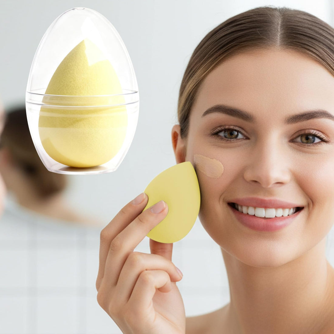 Dual-Use Makeup Sponge: Flawless Foundation & Blending Hack Revealed