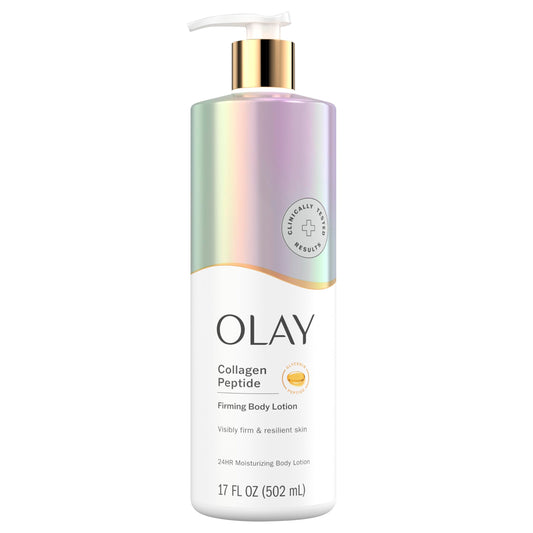 Olay Firming Hydrating Lotion for Women, Softens and Tones Skin.