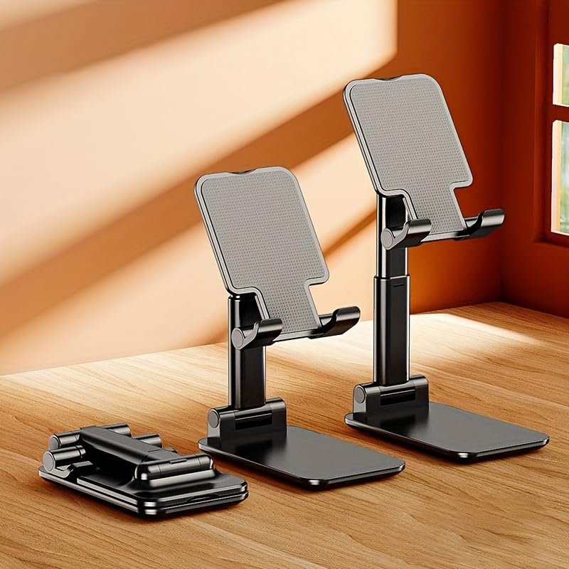 Adjustable Cell Phone Stand for Universal Mobile Compatibility and Convenience.