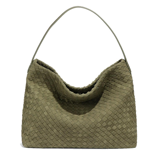 Amazon has this: KlaOYer Woven Faux Suede Tote Bag for Women Large Vegan Hobo Purse Summer Travel ...
