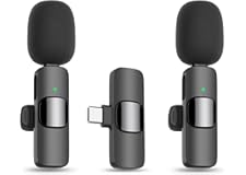 Wireless Lavalier Lapel Microphone for iPhone, Android, and Computer Devices