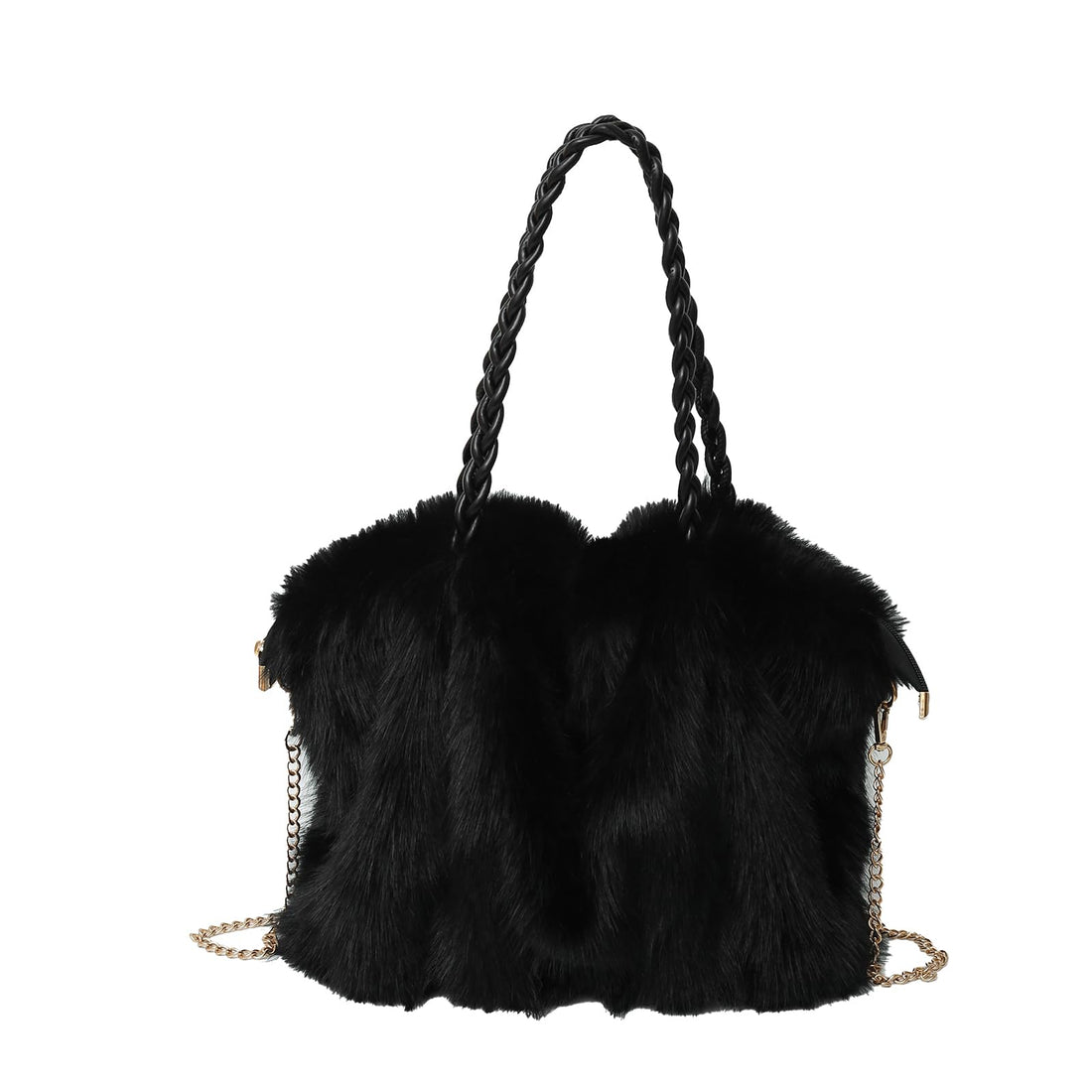 Fluffy Furry Tote and Crossbody Bags for Women